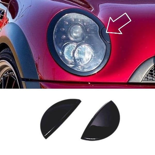 Gen 1 Mini Headlight covers Mini R50, R52, R53 Black Headlight cover
