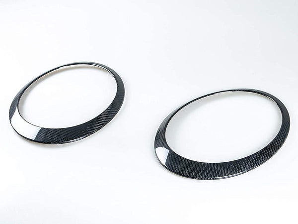 Gen 2 Mini HEADLIGHT COVERS - Mini R55, R56, R57, R58, R59 Carbon Fiber Headlight Covers