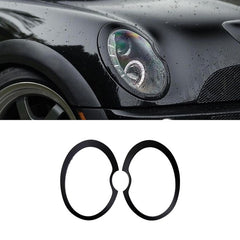 Gen 1 Mini Headlight covers -  Mini R50, R52, R53 Black Headlight covers (Xenon)
