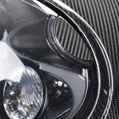 Gen 2 Mini HEADLIGHT COVERS - Mini R55, R56, R57, R58, R59 Carbon Fiber Headlight Covers