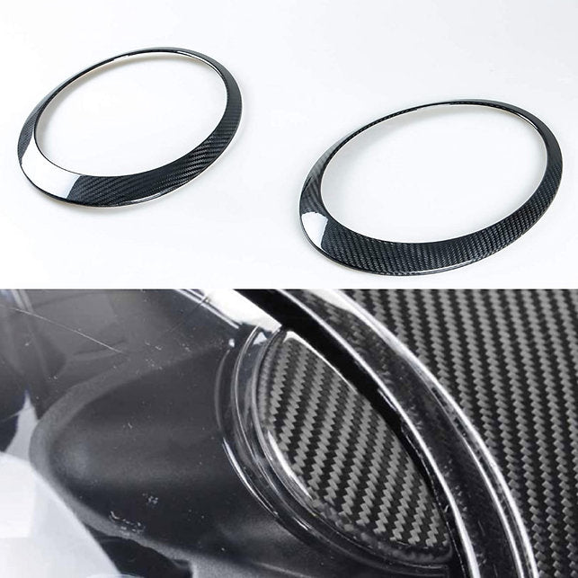 Gen 2 Mini HEADLIGHT COVERS - Mini R55, R56, R57, R58, R59 Carbon Fiber Headlight Covers
