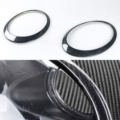 Gen 2 Mini HEADLIGHT COVERS - Mini R55, R56, R57, R58, R59 Carbon Fiber Headlight Covers
