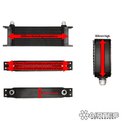 AIRTEC MOTORSPORT UNIVERSAL OIL COOLER -8 OR -10 AN FITTINGS