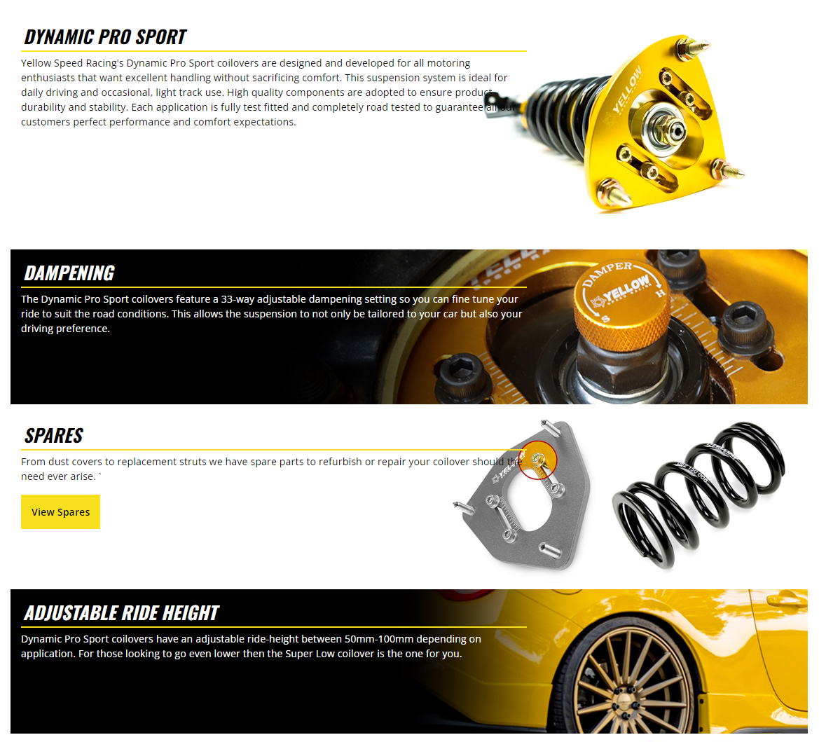 YSR Coilovers - F60 F54 Gen3