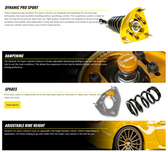 YSR coilovers suspension camber springs top mounts r55 r56 r57 r58 r59