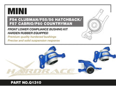 HARDRACE FRONT LOWER BUSHING KIT RUBBER 2PCS MINI F54/55/56/57/60