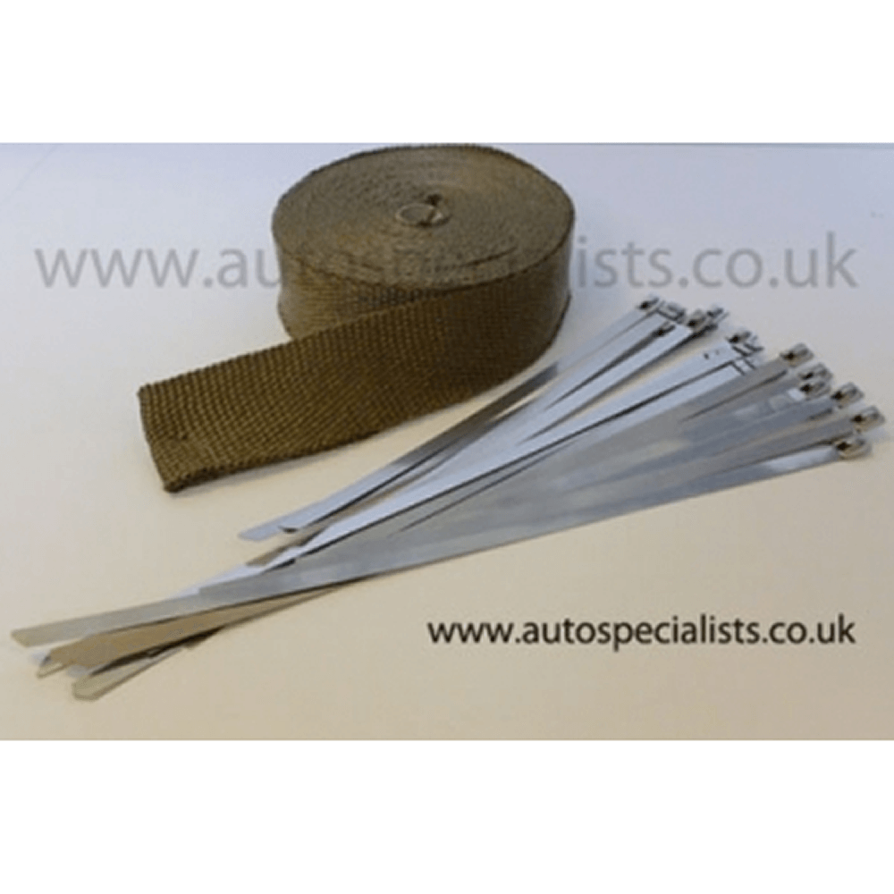 AIRTEC TITANIUM EXHAUST WRAP HIGHER TEMPERATURE WRAP FOR TURBO MANIFOLDS