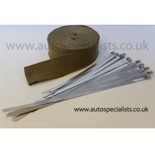 AIRTEC TITANIUM EXHAUST WRAP HIGHER TEMPERATURE WRAP FOR TURBO MANIFOLDS